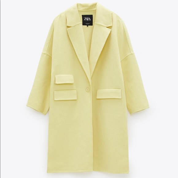 Zara Oversized Lapel Collar Coat - Picture 3 of 8